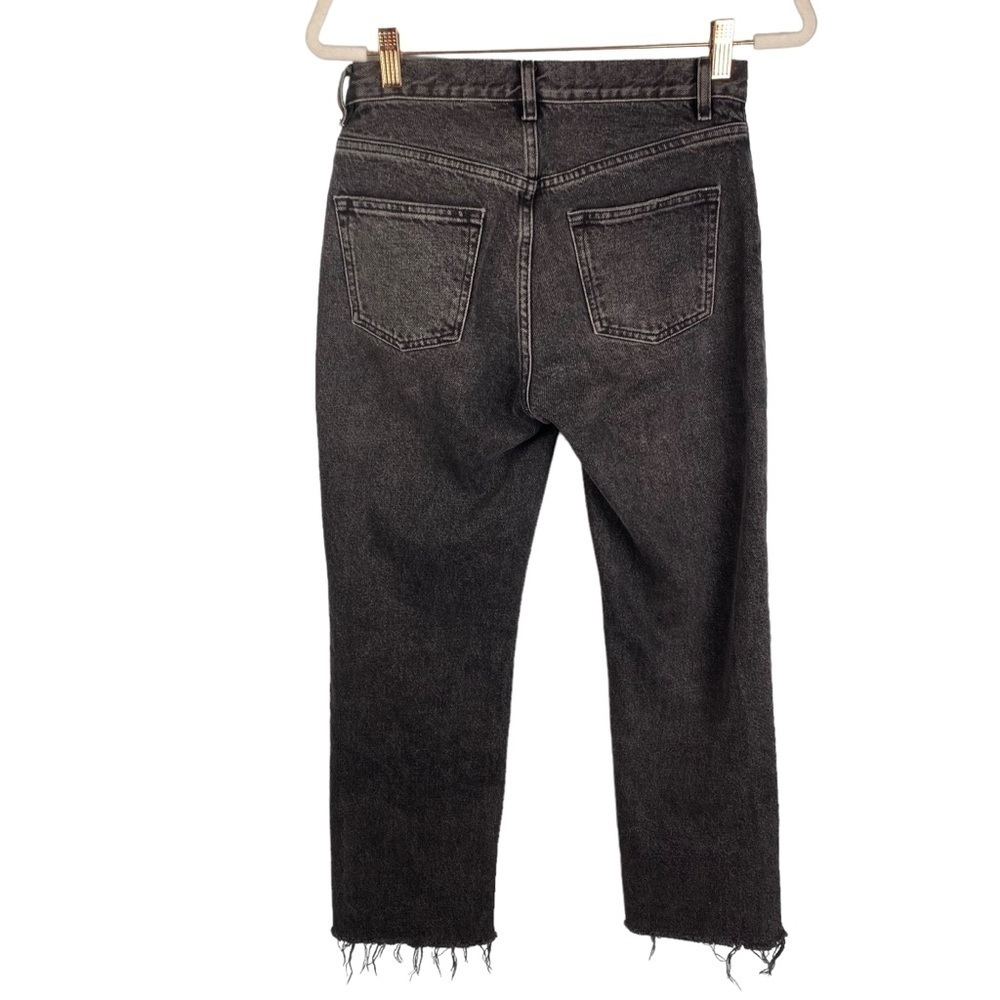 & Other Stories High Rise Slim Cut Jeans Black Gray Acid Wash 26 - Picture 4 of 9